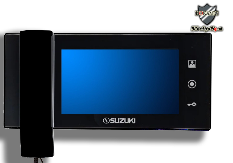 مانیتور آیفون تصویری دربازکن تصویری سوزوکی  7 اینچ مدل SZ 730I مشکی هونامیک