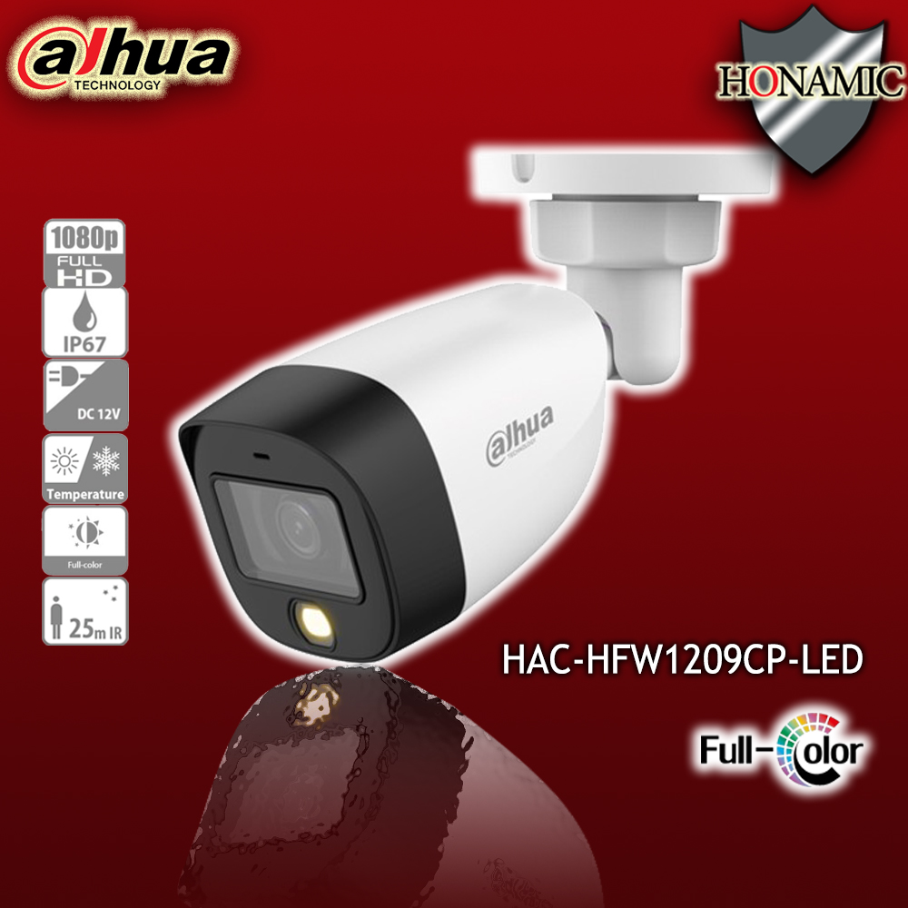 دوربین داهوا 2 مگ فول کالر مدل HAC-HFW1209CP-LED