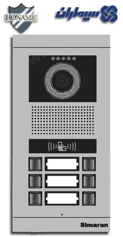 پنل شش 6 واحدی آیفون تصویری سیماران کارتخوان مدل فرداد VFBC6D/N FARDAD