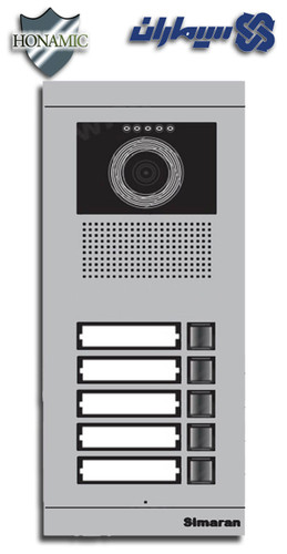 پنل پنج 5 واحدی آیفون تصویری سیماران مدل فرداد VFBC5 FARDAD
