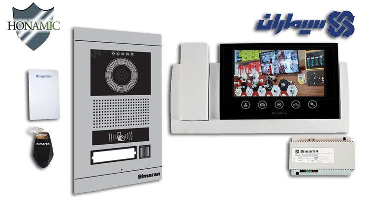 پکیج یک واحدی آیفون تصویری دربازکن تصویری سیماران حافظه دار پنل کارتی 72-TKM