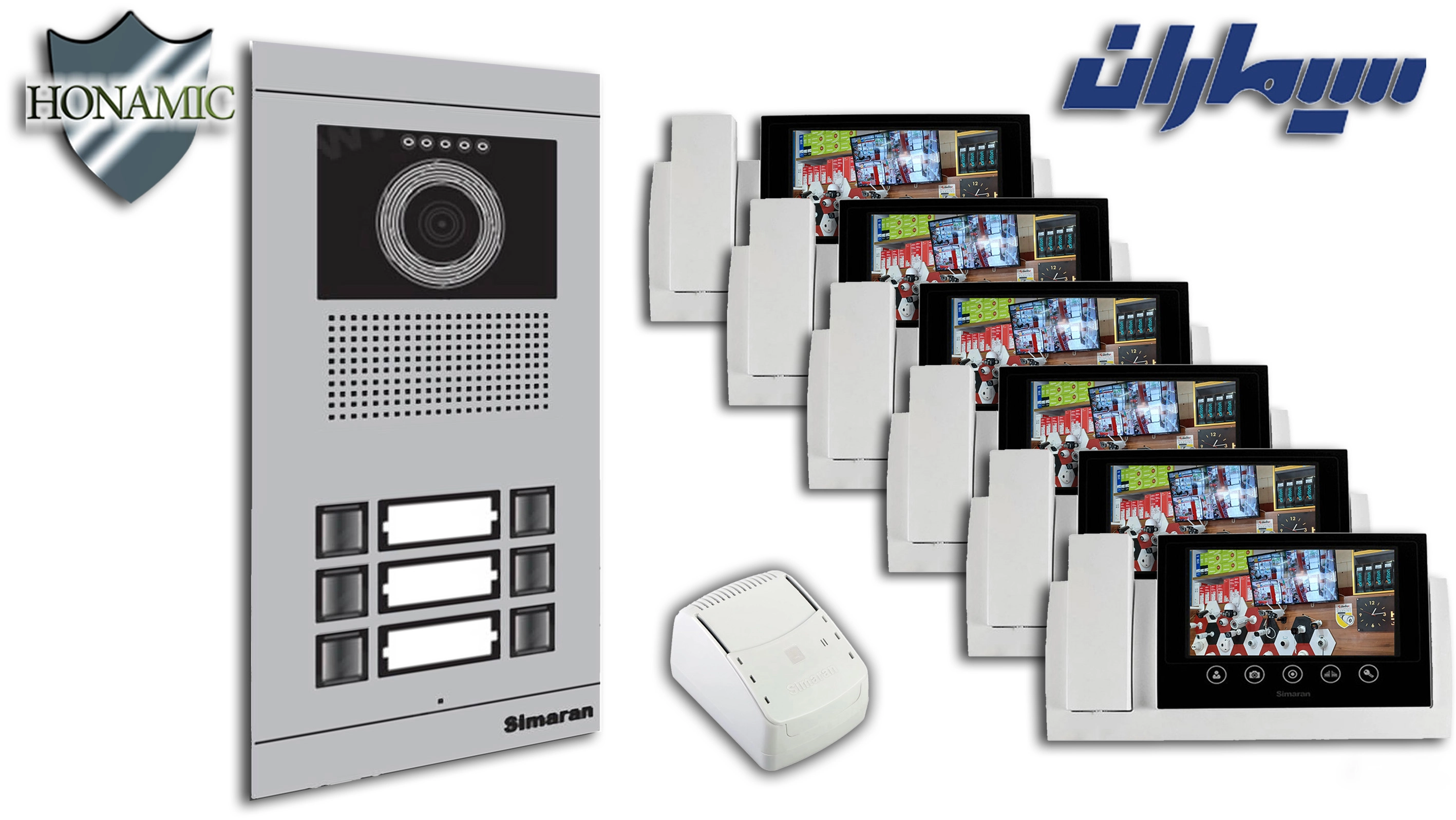 پکیج شش 6 واحدی آیفون تصویری سیماران با گوشی 72-TK