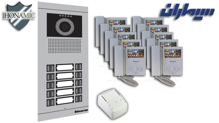 پکیج ده 10 واحدی آیفون تصویری سیماران با گوشی 43-FL,43FL2