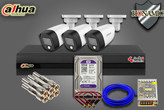 پکیج 3 دوربین مداربسته داهوا با دوربین HAC-HDW1209CP-LED