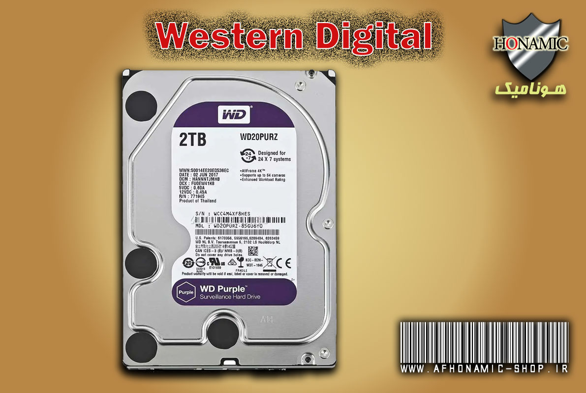 HDD 2 TB هارد یک ترابایت بنفش