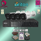 پکیج 4 دوربین مداربسته 5 مگاپیکسل برایتون Briton